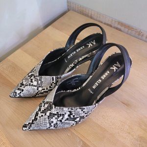 Anne Klein Fia Slingback Pump (Snake Print, Size 9.5M)
